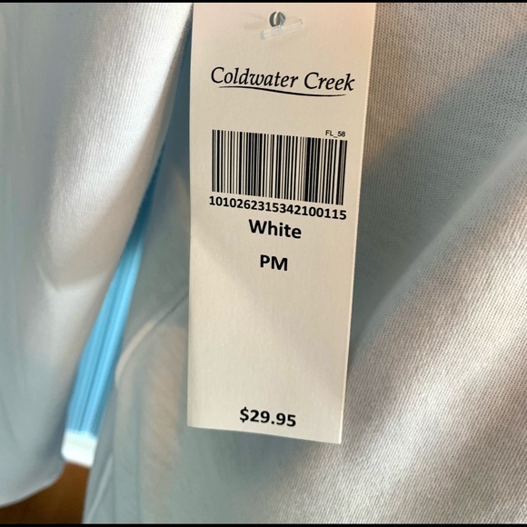 NWT Coldwater Creek White Turtleneck Sz PM - Picture 3 of 14
